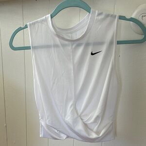 Nike Women's White Sleeveless Top